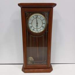 Bulova cirrus wooden wall clock