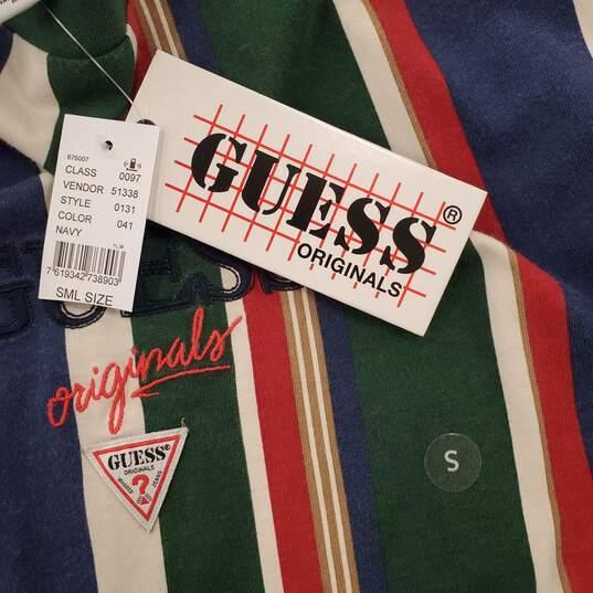 Guess Men Multicolor Stripe Tee S NWT image number 5