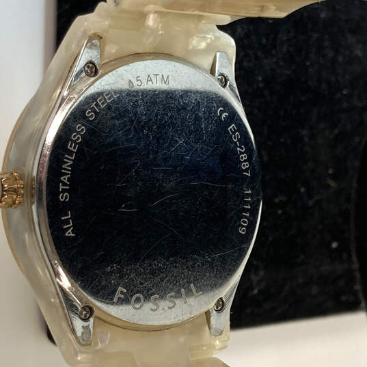 Designer Fossil ES-2887 Chronograph Round Dial Quartz Analog Wristwatch image number 4