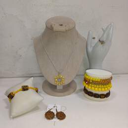 Bundle of Assorted Yellow Fashion Jewelry