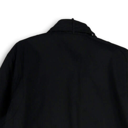 NWT Mens Black Ribbed Cuff Long Sleeve Full-Zip Bomber Jacket Size XXL image number 4