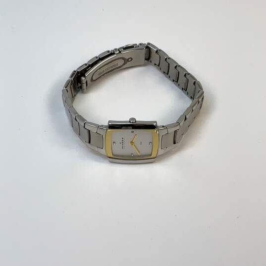 Designer Skagen 588SGX Stainless Steel Square Dial Quartz Analog Wristwatch image number 2