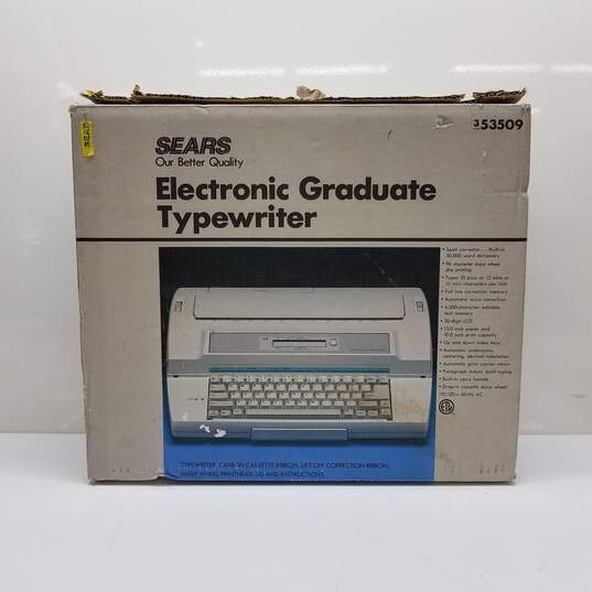 VTG Sears Electronic Graduate Typewriter Untested image number 1