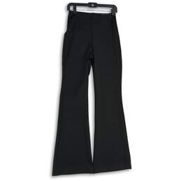 NWT Express Womens Black Flat Front High Rise Flared Leg Dress Pants Size M