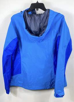 Columbia Womens Blue Omni-Tech Waterproof Hooded Full Zip Rain Coat Size M alternative image