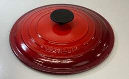 Vintage Le Creuset Dutch Oven #24 Red Cast Iron 10in Lid