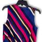 NWT Womens Multicolor Striped Surplice Neck Stellar Blouse Top Size S image number 4