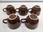 Set of 5 Fiesta Chocolate Brown Tea Cups image number 3