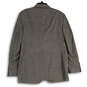 Mens Gray Notch Lapel Long Sleeve Flap Pocket Two Button Blaze Size 40R image number 2