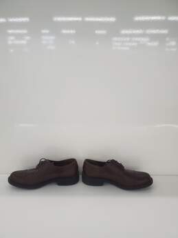 Men Ecco Brown Leather Fibre System Insole Oxfords Dress Shoes Size-9 used alternative image