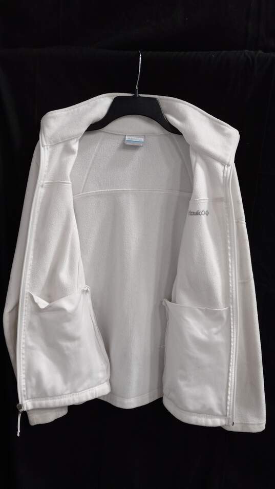 Women's White Columbia Jacket Size L image number 3