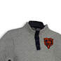 Womens Gray Mock Neck Long Sleeve Chicago Bears Pullover Sweater Size L image number 3