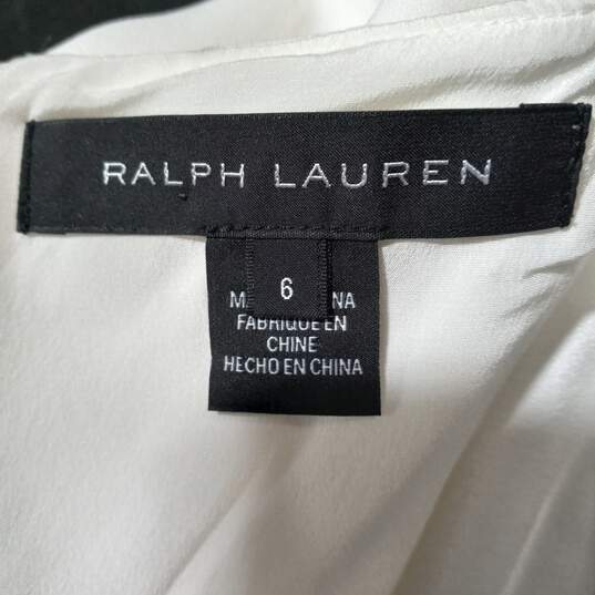 Ralph Lauren Women's White Leather Trim Skirt Size 6 image number 3