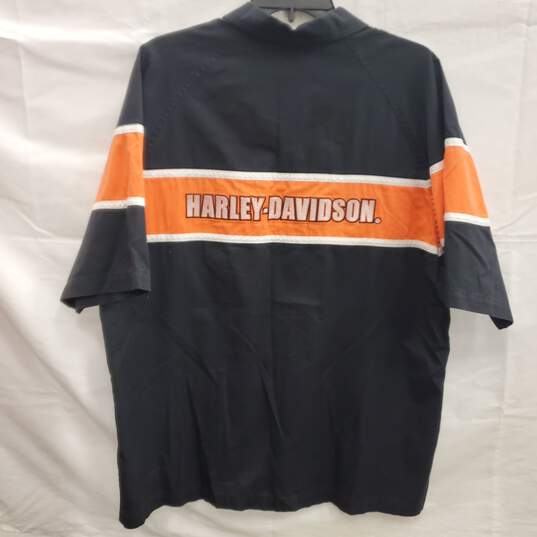 Harley Davidson Men Black Short Sleeve Shirt L image number 2