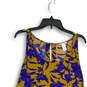 H&M Womens Blue Orange Floral Sleeveless Back Keyhole A-Line Dress Size 4 image number 4