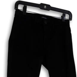 Womens Black Slash Pocket Flat Front Skinny Leg Ankle Pants Size 25 alternative image