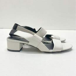 Via Spiga Leather Slingback Sandals White 6.5