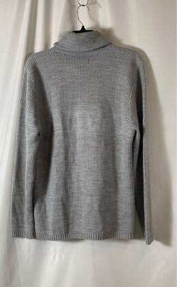 London Fog Mens Gray Turtleneck Pockets Long Sleeve Full Zip Sweater Size M alternative image