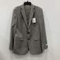 Calvin Klein NWT Mens Gray Long Sleeve Blazer & Pants 2 Piece Suit Set Size 42L image number 2