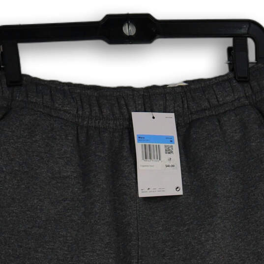 NWT Mens Gray Elastic Waist Slash Pocket Sweat Shorts Size Medium image number 3