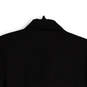 NWT Womens Black Striped Notch Lapel Crop Three Button Blazer Size 10 image number 4