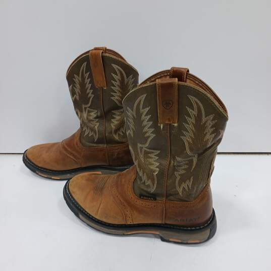 Ariat Men's Brown Western Work Boots Size 11EE image number 3