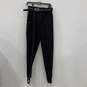 Postcard Womens Black Belted Zipper Pocket Flat Front Dress Pants Size 12 image number 1