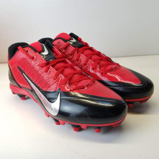 Nike Alpha Pro TD Football Cleats Red Mens Size 13 image number 3