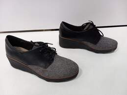 Clarks Women's Mazy Hyannis Black Tweed Comb Shoes Size 10M alternative image