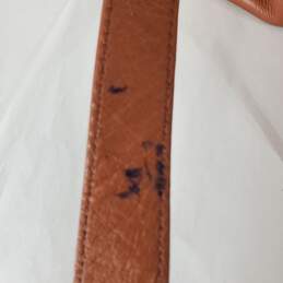 Calvin Klein Brown Leather Belted Padlock Shoulder Satchel Bag alternative image