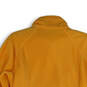 Womens Orange Fleece Mock Neck Long Sleeve Full-Zip Jacket Size Large image number 4