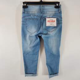 Premium Denimwear Women Blue Capri Jeans XS NWT alternative image