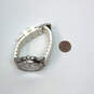 Designer Fossil Chronograph White Band Rhinestone Analog Quartz Wristwatch image number 3