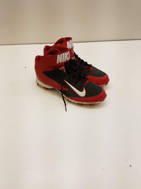Nike Alpha Huarache 4 Keystone Baseball Cleats Red, Black, White 634626-016 Size 11.5 image number 1