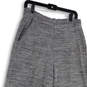 Womens Gray Elastic Waist Pockets Stretch Pull-On Wide Leg Ankle Pants Sz M image number 3