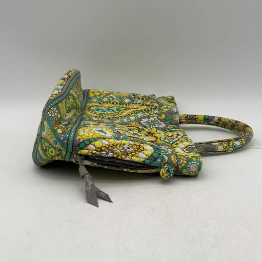 Vera Bradley Womens Multicolor Floral Side Zipper Pocket Tote Handbag Purse image number 5