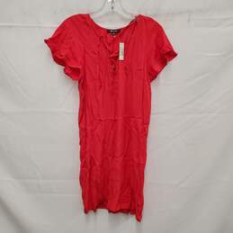 NWT Madewell WM's Red Slip On Flutter Blouse Size XS