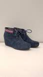 Toms Blue Suede Wedge Boots Women US 8 image number 3