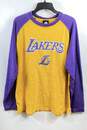 Adidas Men Gold NBA LA Lakers Long Sleeve Shirt L image number 1