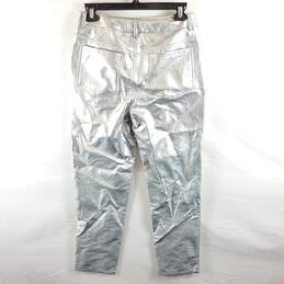 12th Tribe Women Silver Metallic Pants S alternative image