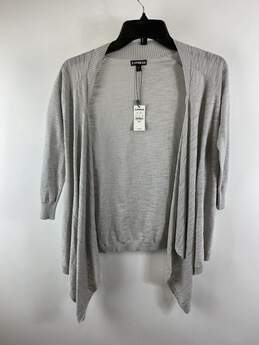 Express Women Gray Cardigan Sweater S/P NWT