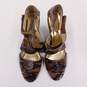 Michael Kors Genuine Snakeskin Leather Sandal Pump Heels Shoes Size 9.5 M image number 5