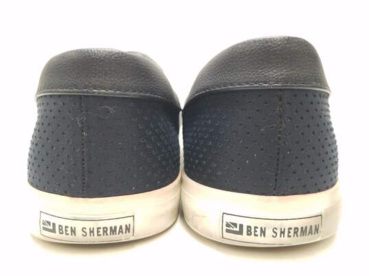 Ben Sherman Canvas Slip On Sneakers Denim Blue 12 image number 7