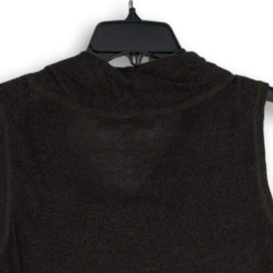 Womens Black Sleeveless Cowl Neck Regular Fit Pullover Tank Top Size S image number 4