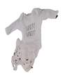 NWT Baby White Long Sleeve Crew Neck 3 Piece Bodysuit Outfit Set Size 0-3m image number 3