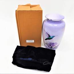 Natures Peace Hummingbird Adult Large Cremation Urn & Velvet Bag