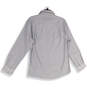 NWT Mens Gray Spread Collar Long Sleeve Button-Up Shirt Size Medium image number 2