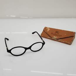 Burberrys' by Safilo Slim Black Oval Eyeglasses Frame