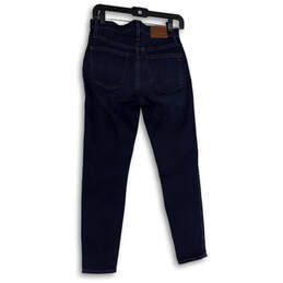 Womens Blue Denim Medium Wash Pockets Stretch Skinny Leg Jeans Size 27P alternative image
