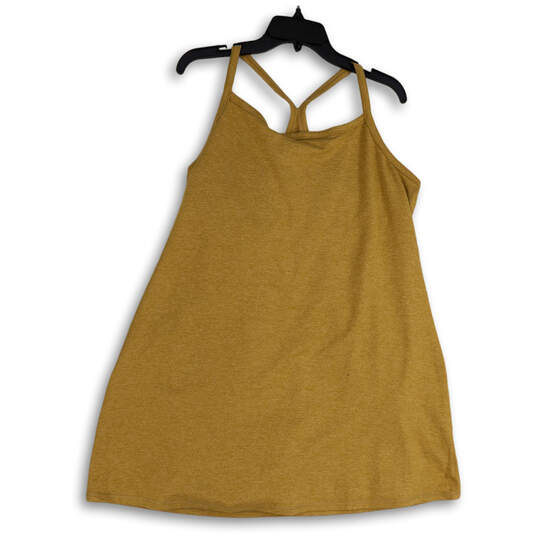 NWT Womens Gold Real Me Built In Bra Stretch Pullover Tank Top Size XXL